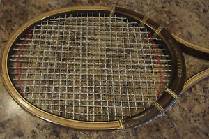 CHALLENGER WOOD INLAID WITH S ON HANDLE TENNIS RACQUET L 4 1/2