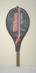 Vtg WILSON Pro Matrix Graphite PWS Tennis Racquet (90s) COVER! ORIGINAL GRIP!