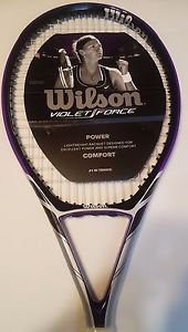 WILSON Violet Force 110 Head 4 1/4 Grip Tennis Racquet - New