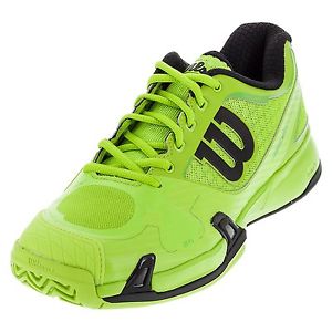 Wilson Mens Rush Pro 2.0 Green/Black Sneaker 9.5 D M