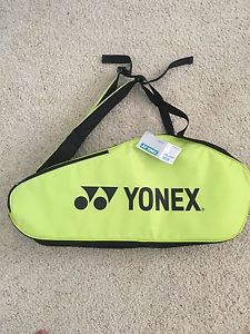 YONEX Club 6 Pack Racquet Bag Tennis & Badminton - Black/Lime - Reg $65