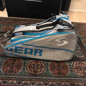 Gearbox Racquetball Duffle PRISM Ally Bag Blue & Grey Gray Backpack