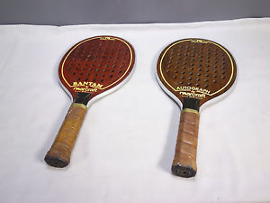 Marcraft Bantam & Autograph Paddle Ball Racquet APTA Wooden Tennis Racket USA
