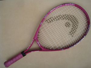 HEAD , BARBIE 23 junior tennis racquet, 4-3/4" grip, sweet paint job, (T-49)
