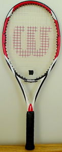 WILSON K FACTOR (K) BOLD TENNIS RACQUET MID PLUS 100 4 1/2 - EXCELLENT CONDITION