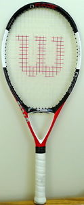 WILSON NCODE NRAGE TENNIS RACQUET 4 3/8 110 OVERSIZE EXCELLENT CONDITION