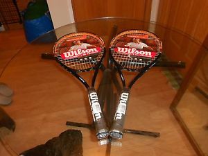 2 Wilson TITANIUM XL Tennis Racquets Never Used and Sold Out!