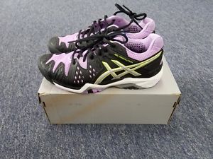 Women's Asics Gel Resolution 6 Size 6.5 BRAND NEW Black/Silver/Orchid