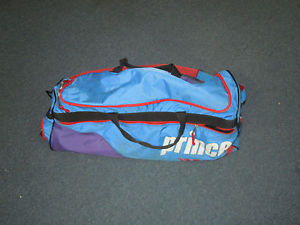 PRINCE TENNIS BAG-6 PACK-BLUE/RED-OLD SCHOOL-1990's-1980's