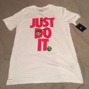 Nike Court Premier "Just Do It" RF Emoji T-Shirt, XXL, White, 880481-100 image 1