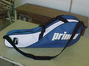 PRINCE 3 Racquet Blue/White TENNIS Carry Bag 32x14x4