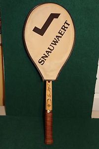 Snauwaert & Depla Brian Gottfried Wood Tennis Racket Never Strung With Cover