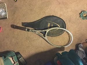 Guillermo Vilas AMF Head Wood Tennis Racquet-Good+Cover+Straight