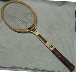 Vintage Wilson Stan Smith CAPRI Wooden Tennis Racket 4 1/2" Leather Grip EUC