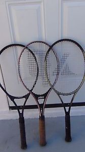Lot of 3 vintage rackets PRINCE PRO KENNEX