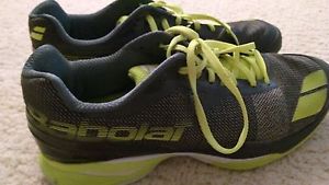 Babolat Jet All Court Men's Tennis Shoe - Grey/Yellow - Size 11