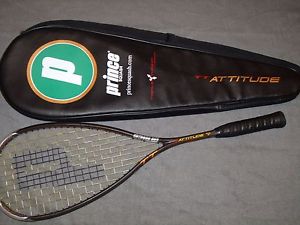 Prince TT Attitude Triple Threat Squash Racquet with Padded Bag