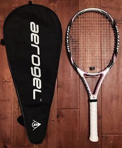 Dunlop Aerogel 4D Tennis Racket 108 sq. in. Grip 4 1/4 L2 with cover
