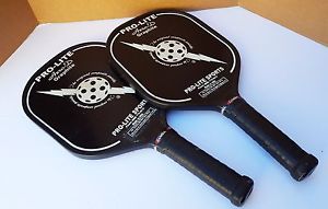 2 Pro Lite Aero-D Graphite Pickleball Paddle Black White GAMA Original Composite