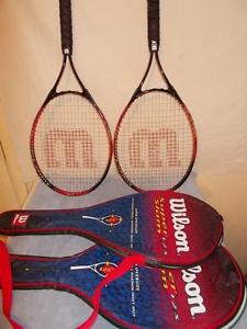 lot of 2 Wilson 125 over size tennis raquets