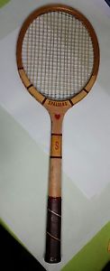 Vintage Spalding Wooden Tennis Racket Doris Hart Signature Model