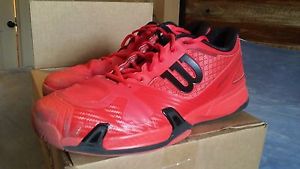 Wilson Rush Pro 2.0 Mens Tennis Shoe Sz 11.5 Red/Black
