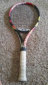 Babolat French open Rolland Garros AeroPro Drive Racquet grip size 4 3/8 + Cover