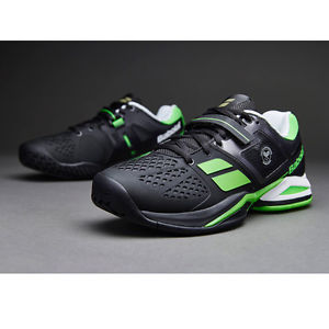 Babolat Propulse BPM All Court Wimbledon Green Black Junior Tennis Shoes NEW