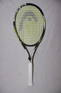 Head Attitude Pro Metallix Black/White Tennis Racquet 100 sq in 4 3/8" Mint Cond