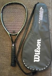 Excellent Wilson Sledge Hammer 6.3 OS 110 Sq. Grip 4 3/8 Tennis Racquet Racket