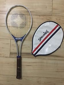 Vintage SPALDING REBEL Tennis Racquet w Original Cover