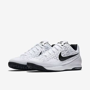 Nike Air Zoom Cage 2 Tennis Shoe - White, 10.5