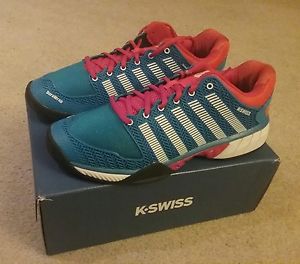 K-Swiss Hypercourt Express Low Blue/Pink/White Men's Size 12 Medium NEW!