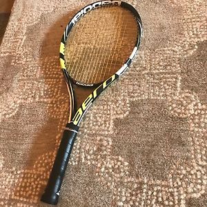 Babolat Aeropro Drive, 4 1/4, GT, Woofer System, New Strings