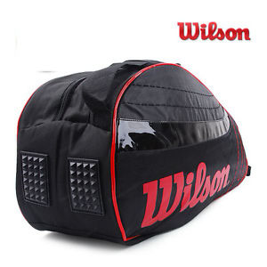 Wilson Badminton Tennis Racket Bag Red Sports Goods Equipment NWT WRR-612200