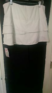 LUCKY IN LOVE Women's Tennis Skirt/Skort US Size XL(16)  White Scallop Skirt