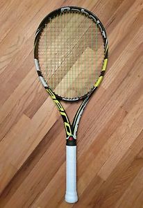 Babolat Aeropro Drive 2013 tennis racket 4 1/4 grip, nice shape & strings!