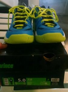 Prince T22 Jr Tennis Shoes size 5.0
