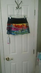 LUCKY IN LOVE Women's Tennis Skirt/Skort US SizeXS (0-2) Black/Mutli