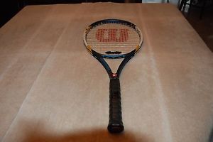 Wilson US Open Logo Double Beam Tennis Racquet,4 1/2" grip