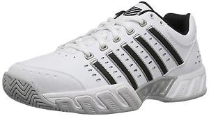 K Swiss Men s Bigshot Light Tennis Shoe White Black Silver 11 M US