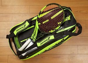 Babolat Pure Aero 4 3/8  X 2   and 12 pack Bag