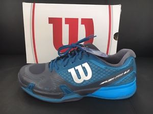 Men's Wilson Tennis shoes, ultramarine/coal/methyl blue, Rush Pro 2.0, size 13