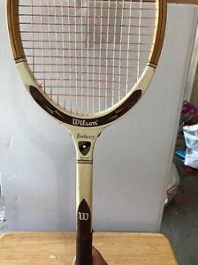 Vintage Wood/Fibre Face Wilson Embassy Tennis Racquet. Excellent Condition!