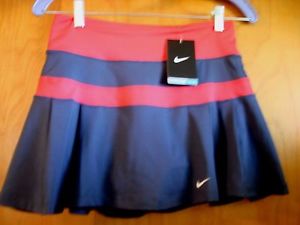 NEW NIKE Dri-Fit Tennis Skirt Skort Gray &amp; Red NWT Size Small Style 480780 image 1