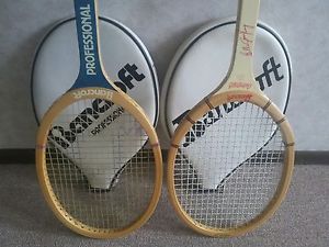 VTG Bancroft Professional & Billie Jean King AutographTennis Racquets Beauties