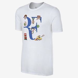 Nike Court Premier RF Emoji T-Shirt, XL, White, 880482-100 Roger Federer image 1
