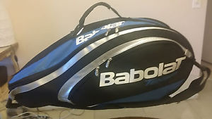 BABOLAT 6 Racquet Tennis Bag, Black/Blue