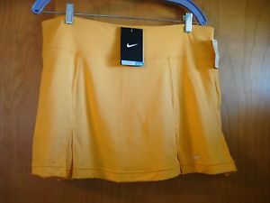 NEW Nike Women's Dri-Fit Box Pleat Tennis Skirt Skort Gold Medium 363386 NWT