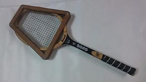 BJORN BORG WOODEN TENNIS RACQUET